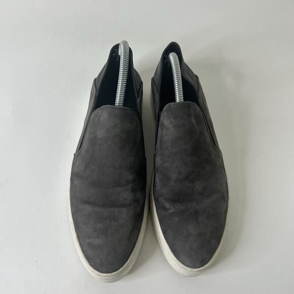 Vince Garvey Womens 6.5 M Gray Suede Low Casual Platform Slip On Daily Sneaker - Picture 3 of 7